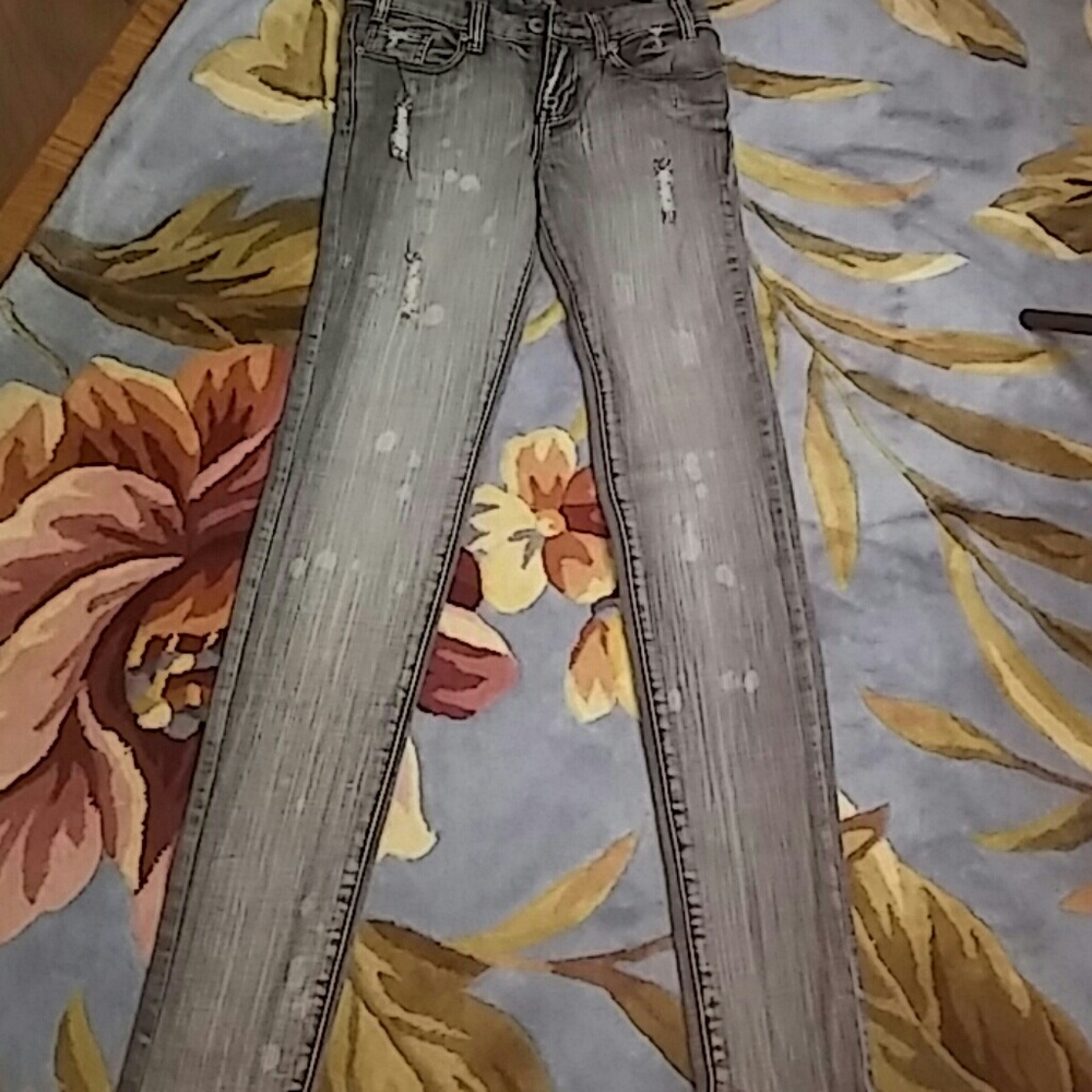 New Les Halles Jeans Black Straight Leg #E3